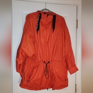 Adidas Karlie Kloss Zip up Orange hoodie parka jacket